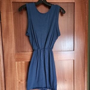 Chic Navy Sleeveless Mini Dress